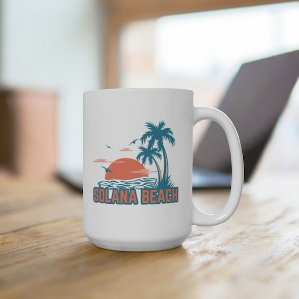 Solana Beach, California Mug, Ceramic Solana Beach Mug