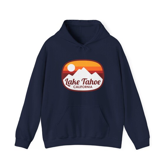 Lake Tahoe Hoodie: Retro Ombre California Sweatshirt
