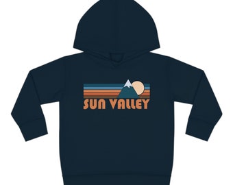 Sun Valley Idaho Toddler Hoodie: Unisex Cotton-Blend Sweatshirt