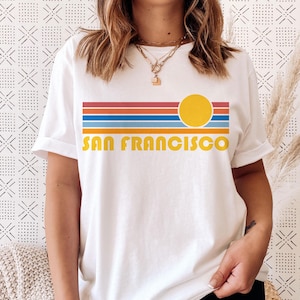 San Francisco Retro Sunset T-Shirt: Unisex California Tee