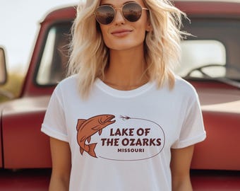 Lake of the Ozarks, Missouri T-Shirt - Unisex Fishing Shirt - Personalization Available