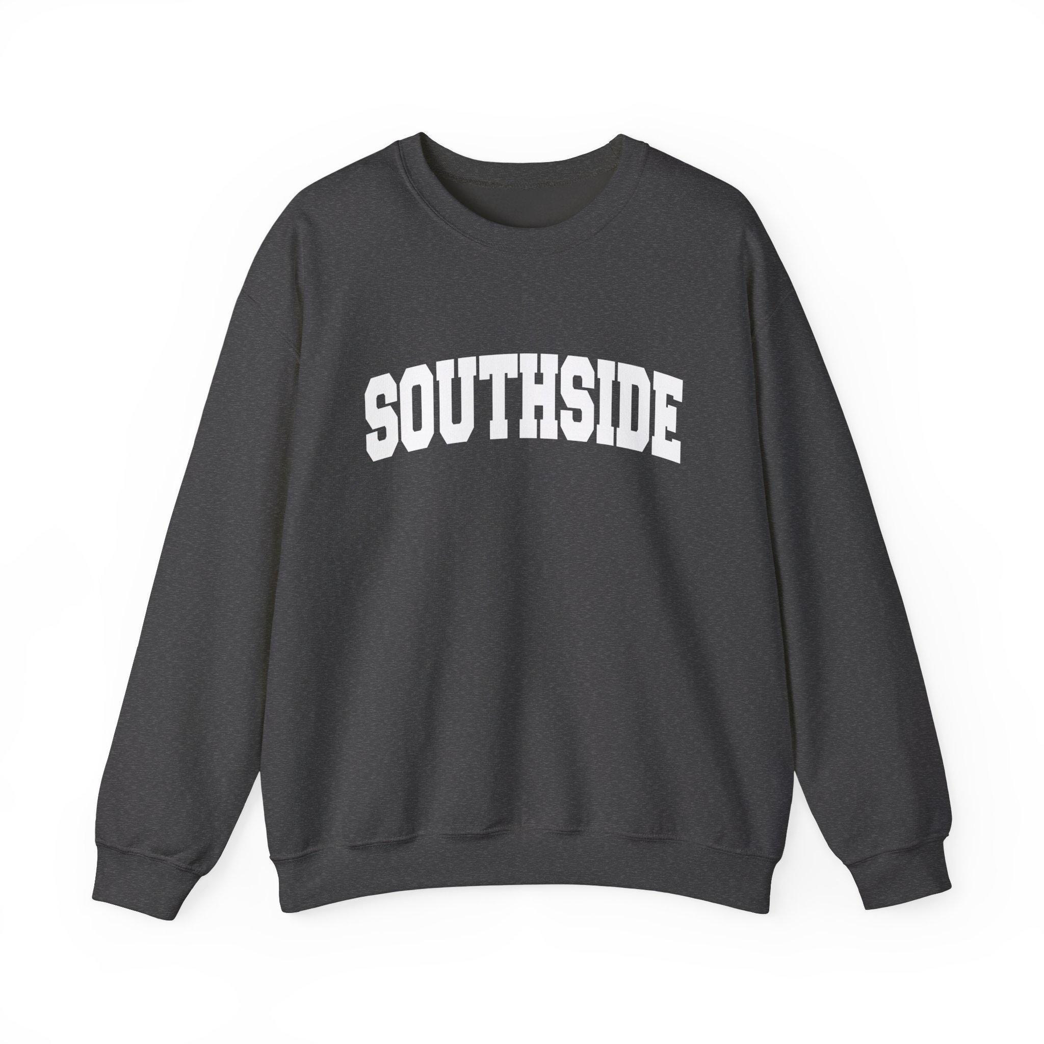 Southside Sweatshirt - Unisex Graphic Crewneck, Collegiate Style 