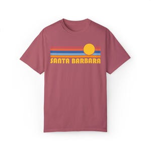 Santa Barbara, California Graphic Tee, Comfort Colors Retro Unisex Santa Barbara T shirt