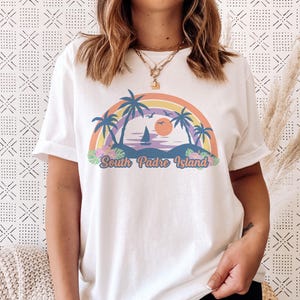 South Padre Island, Texas T-Shirt - Retro Beach Unisex South Padre Island Shirt - Personalization Available