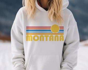 Moletom Retro Montana: Moletom unissex em mistura de algodão