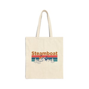 Steamboat, Colorado Tote Bag - Cotton Canvas Steamboat Bag - Personalization Available