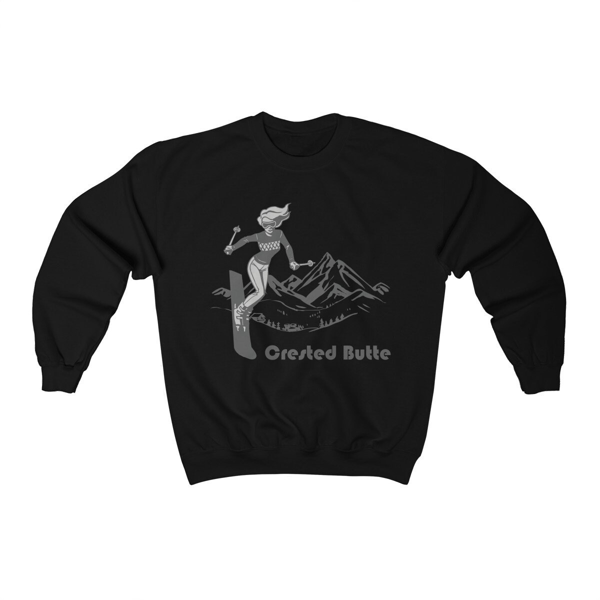 Crested Butte Colorado Sweatshirt: Retro Ski Unisex Crewneck - Etsy