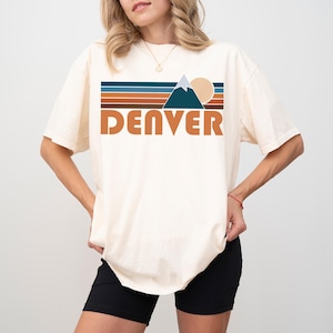 Denver, Colorado Graphic Tee, Comfort Colors Retro Unisex Denver T shirt, Mountain Adventure Shirt