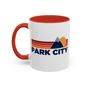 Park City Utah Coffee Mug: Mountain Sunset Ceramic Cup (11oz)