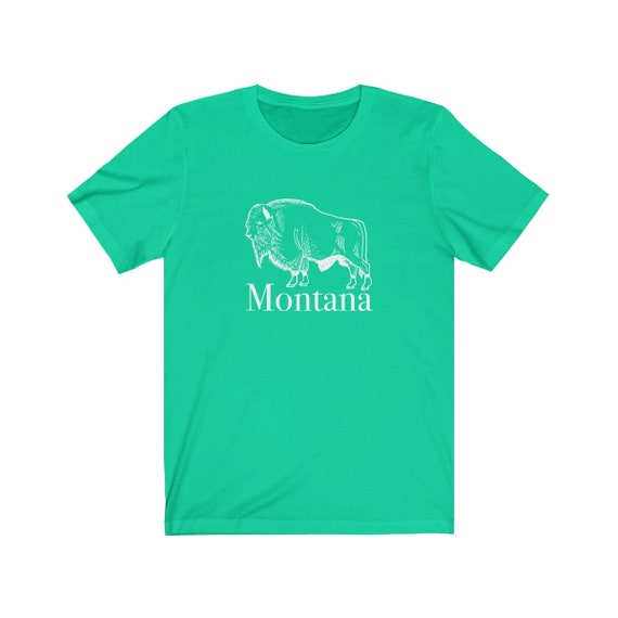 Montana Buffalo T Shirt - chemise Montana unisexe adulte adulte adulte 899614 Montana Buffalo T Shirt - chemise Montana unisexe adulte adulte adulte 899614