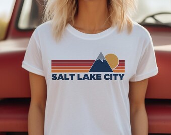 Retro Salt Lake City T-Shirt: Vintage Mountain Unisex Tee