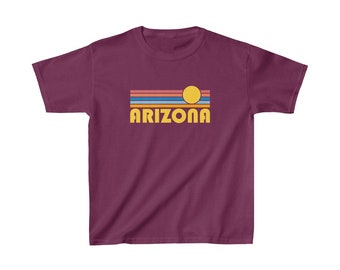 Arizona Youth Shirt, Retro Sunrise Arizona Kid's T-Shirt