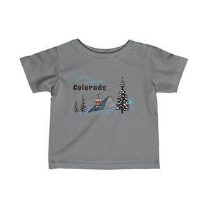 Vail Colorado Gondola Baby Tee: Skiing Infant Shirt
