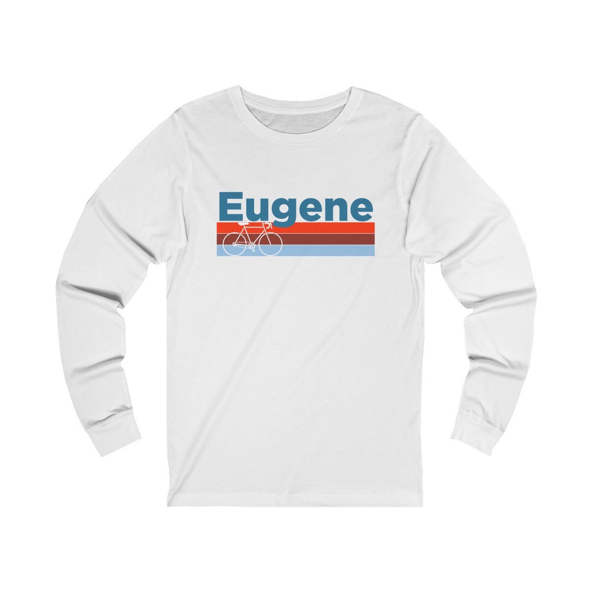 Eugene Oregon Long Sleeve Shirt Retro Bike Adult Unisex Etsy