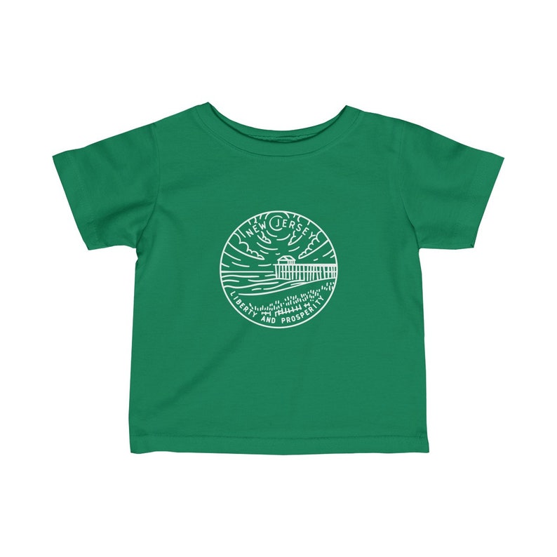 State Design Unisex New Jersey Baby T Shirt Newborn Tee New Jersey Infant Shirt