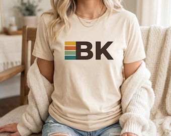 Brooklyn New York T-Shirt - Retro BK City Stripes, Unisex Graphic Tee