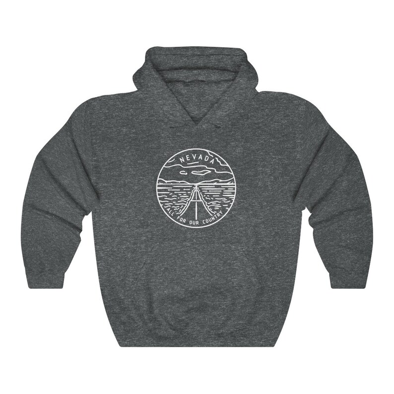 Nevada Sweatshirt Hoodie Please Be Nice Two Side Front Pockets