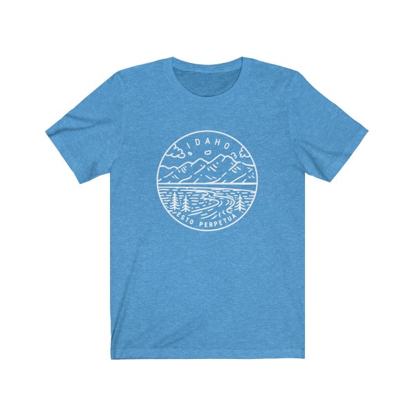 Chemise Idaho, State Design T-shirt Idaho unisexe adulte