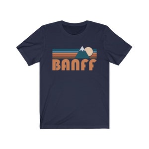 Banff — Canada Graphic Tee, Retro Mountain Unisex Banff T-Shirt - Personalization Available (photo 9 of 10)