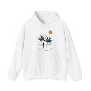 Fort Lauderdale, Florida Hoodie, Retro Unisex Fort Lauderdale Hoodie Sweatshirt - Personalization Available