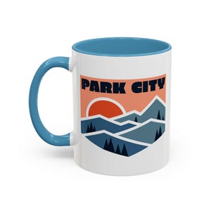 Park City Utah Coffee Mug: Mountain Sunset Ceramic Cup (11oz)