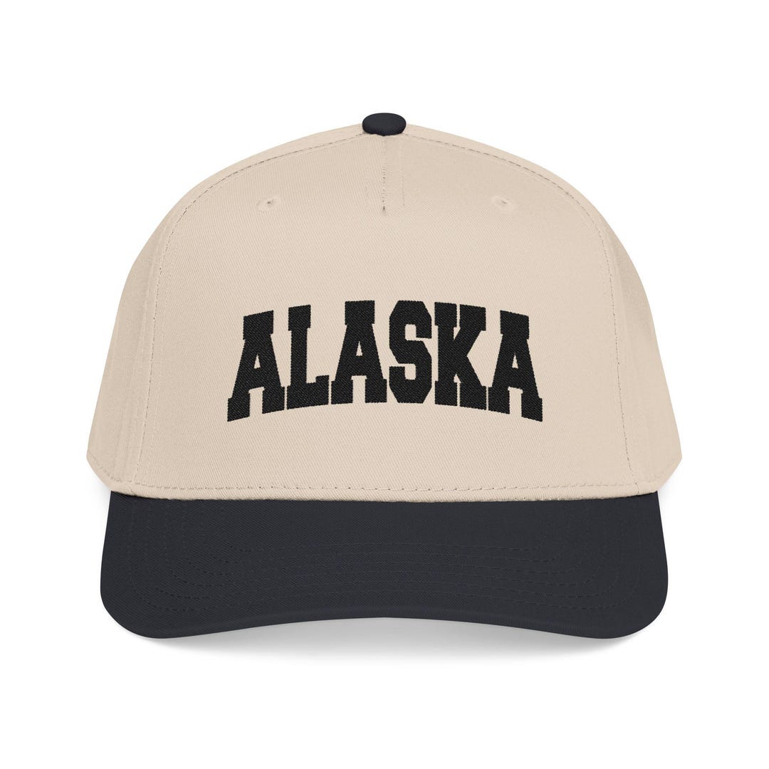 Alaska Embroidered Cap | Mid Profile Baseball Cap, Vintage Collegiate ...