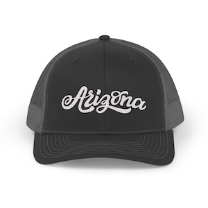 Arizona Snapback Trucker Cap - Embroidered Arizona Hat - Personalization Available