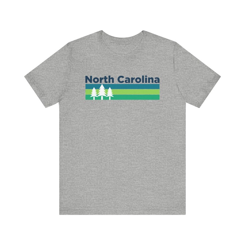 Camiseta Carolina do Norte: Algodão Macio Unissex Design NC Athletic Heather