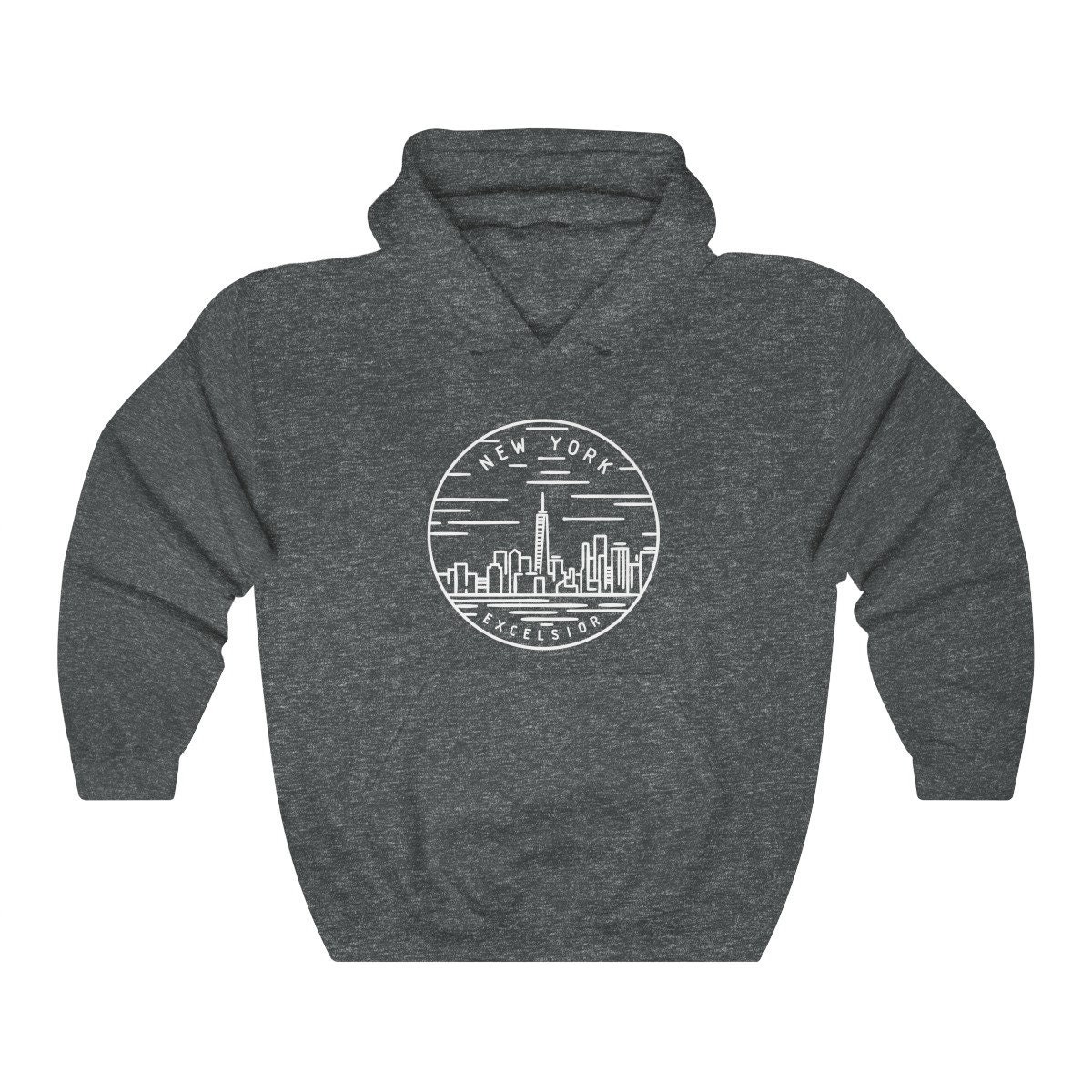 New York Hoodie State Design Adult Unisex, New York