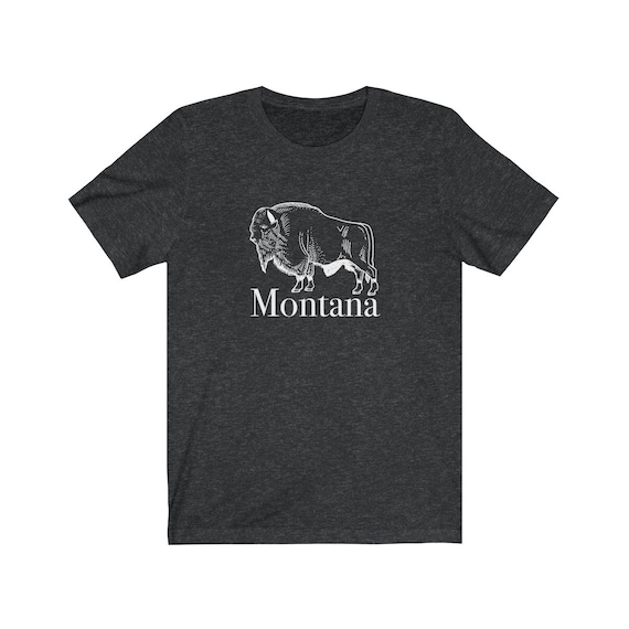 Montana Buffalo T Shirt - chemise Montana unisexe adulte adulte adulte 899614 Montana Buffalo T Shirt - chemise Montana unisexe adulte adulte adulte 899614