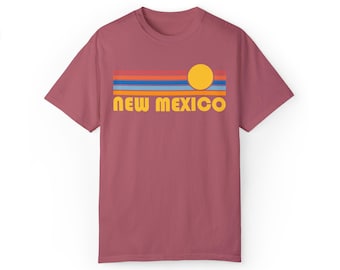 New Mexico T Shirt, Retro Vintage Unisex Graphic Tee, New Mexico Gift, Comfort Colors 100% Cotton, Vacation Gift