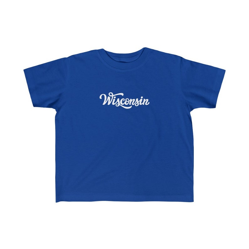 Hand Lettered Wisconsin Toddler T-Shirt Wisconsin Toddler Shirt