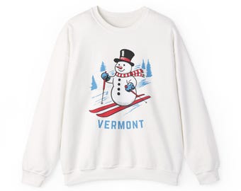 Vermont Sweatshirt - Ski Snowman Graphic Crewneck
