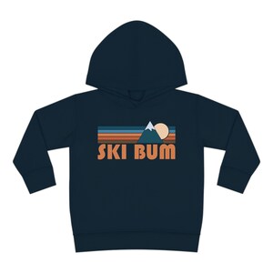 Ski Bum Toddler Hoodie, Unisex Ski Bum Toddler Sweatshirt