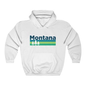 Retro Montana Hoodie: Unisex Trees Sweatshirt