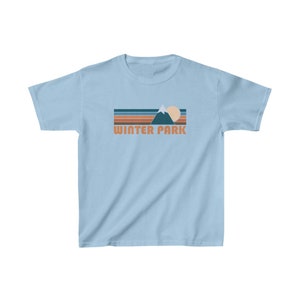 Winter Park Colorado Youth T-Shirt: Retro Mountain Kid&#39;s Tee
