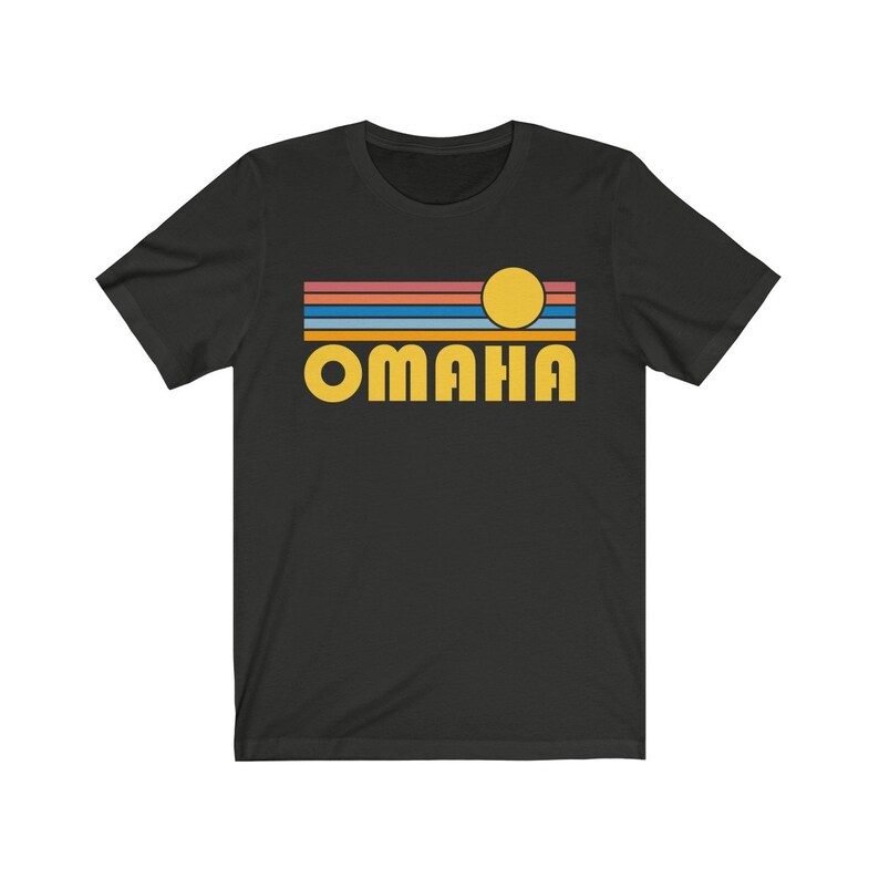 Omaha Nebraska Shirt Retro Sunset Unisex Omaha TShirt Etsy