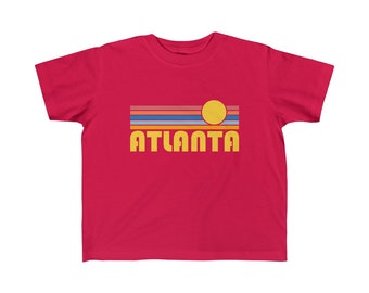 Atlanta Toddler Shirt, Retro Sunrise Atlanta, Georgia Kid's T-Shirt