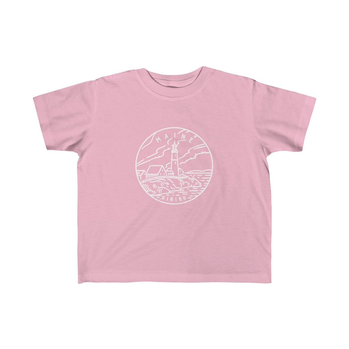 Maine Toddler Shirt Maine State Design Kid's T-shirt - Etsy