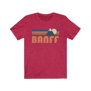 Banff — Canada Graphic Tee, Retro Mountain Unisex Banff T-Shirt - Personalization Available (photo 7 of 10)