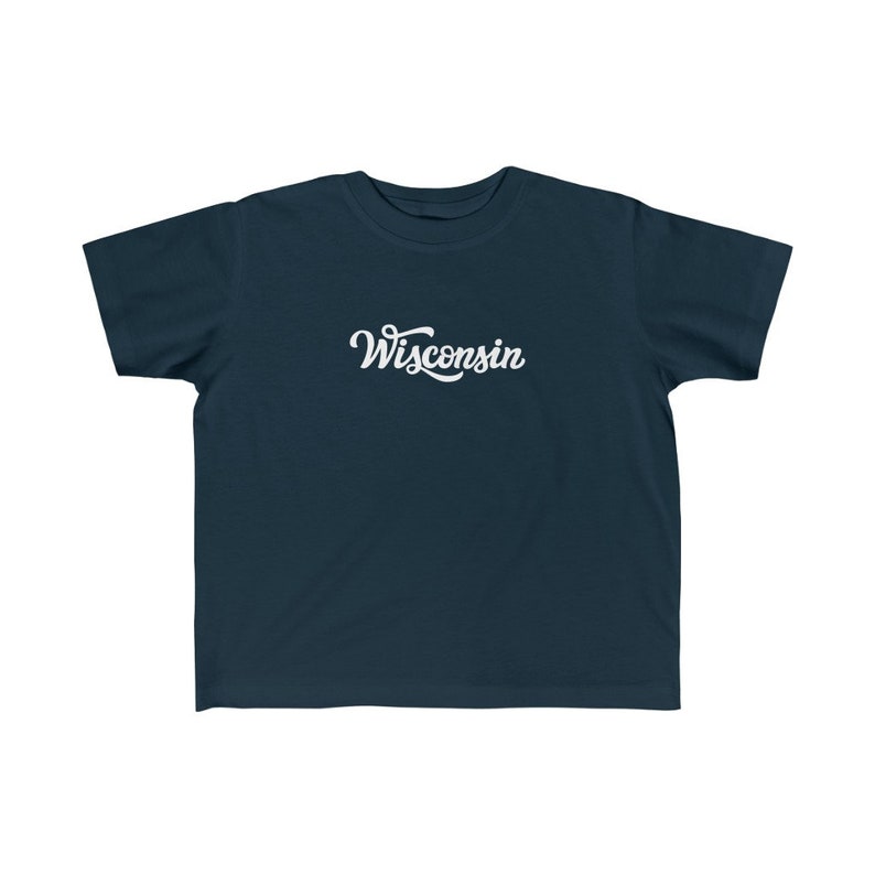 Hand Lettered Wisconsin Toddler T-Shirt Wisconsin Toddler Shirt