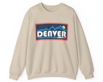 Moletom Denver, Colorado - Gola redonda com estampa de montanha