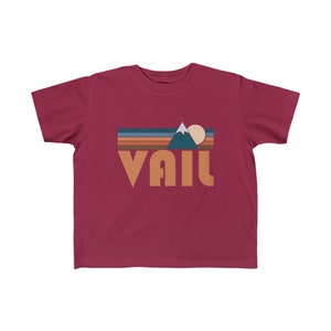 Retro Vail, Colorado Toddler T-Shirt: Mountain Souvenir