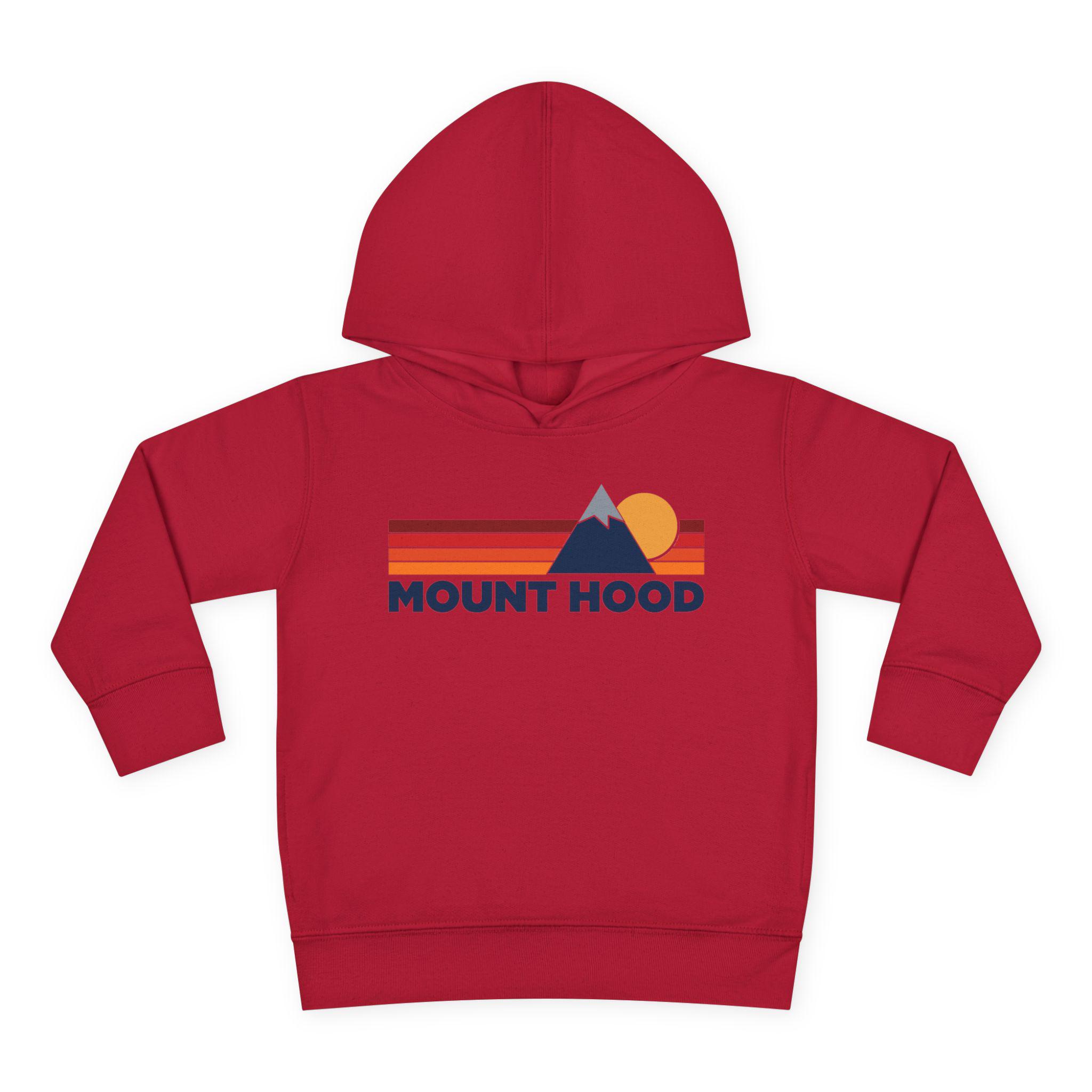 Mount Hood Toddler Hoodie: Unisex Mountain Souvenir Pullover
