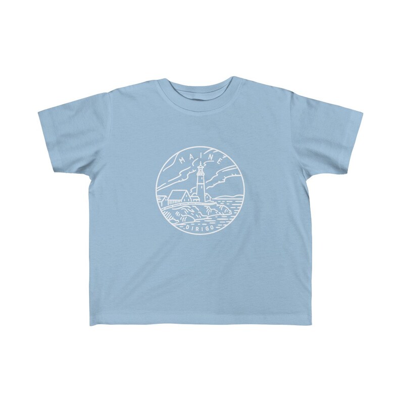 Maine Toddler Shirt Maine State Design Kid/'s T-Shirt