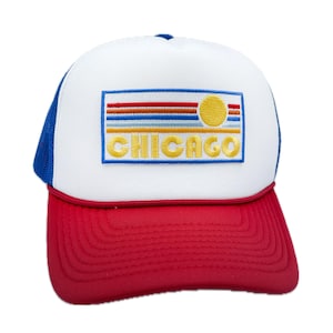 Chicago, Illinois Trucker Hat, Adult Retro Snapback Chicago Hat