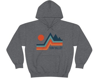 Sun Valley, sudadera con capucha de Idaho, sudadera con capucha retro unisex Sun Valley