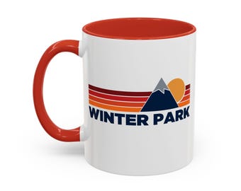 Winter Park Colorado Mountain Sunset Coffee Mug - Vibrant Ceramic