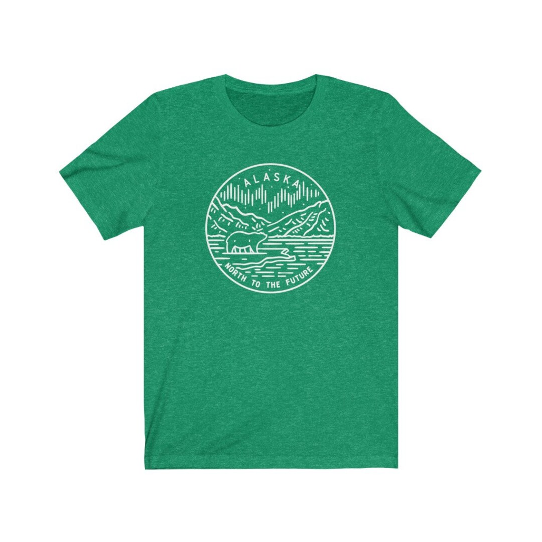 Alaska T Shirt State Design Adult Unisex Alaska Shirt - Etsy