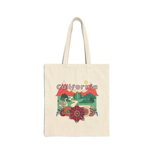 California Cotton Canvas Tote Bag - 15&quot; x 16&quot;
